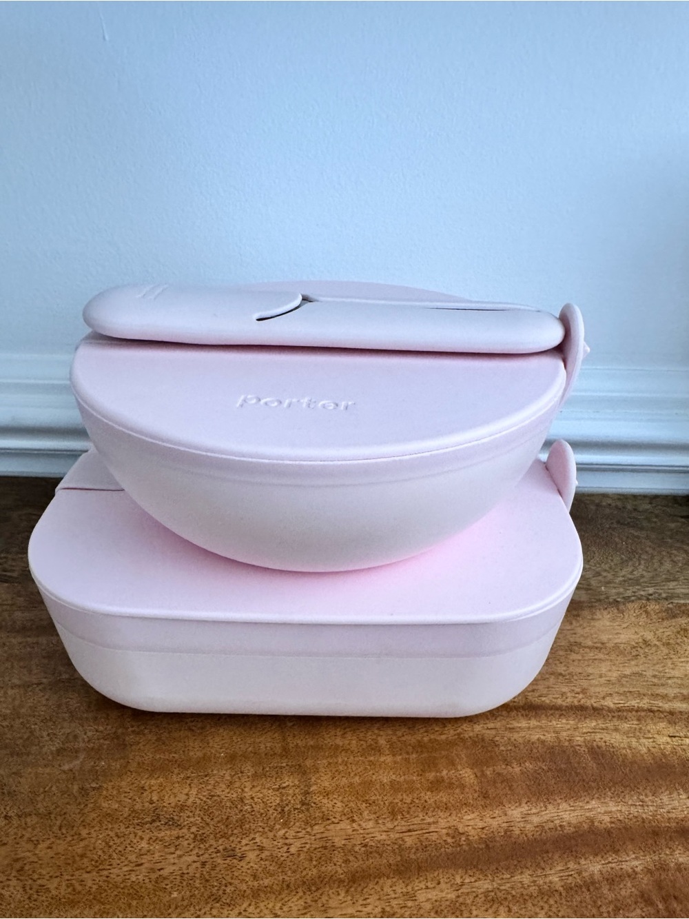 W&P Porter Pink Lunch containers and utensils